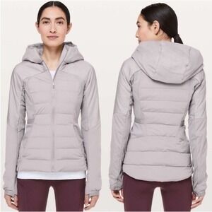 Lululemon Down For It All Puffer Jacket Coat Size 2 Mauve Athletic